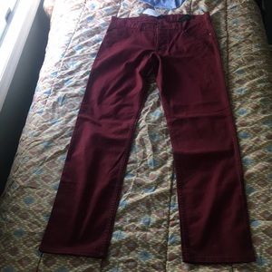 Maroon Chino Pants